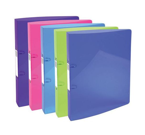 Lot de 15 Classeur 2 anneaux 30mm IDERAMA polypropylène 7/10e - A4 maxi