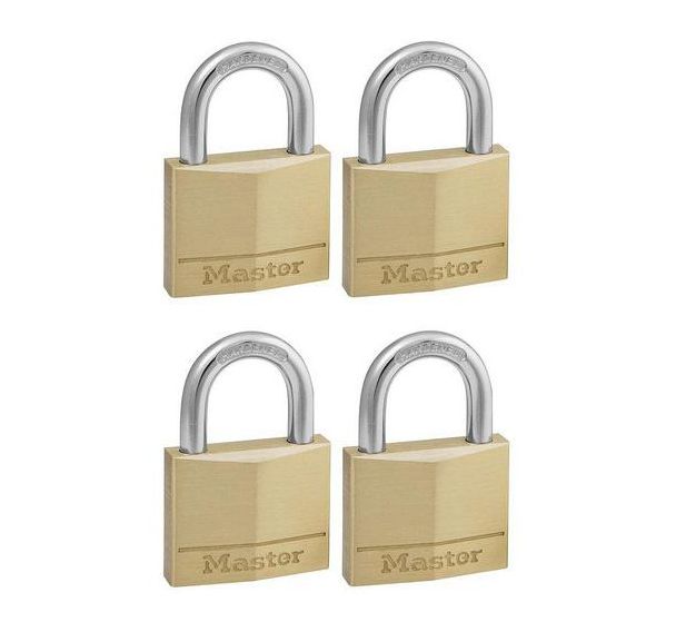 Lot de 16 Cadenas à clé en laiton massif - 25mm