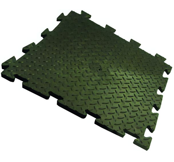 Lot de 16 dalles PVC Plastex Chex 50 X 50 cm, noir