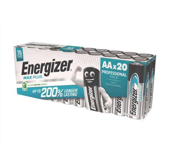 Lot de 20 Pile alcaline Max Plus AA/LR6
