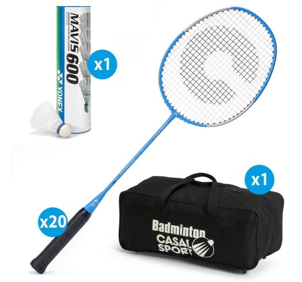 Lot de 20 raquettes Casal Sport extreme 720 + 1 sac + 6 volants