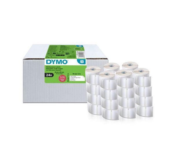 Lot de 24 Étiquette de retour polyvalente 19x51 mm LabelWriter - X24