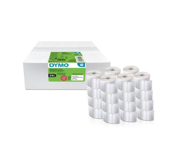 Lot de 24 Étiquette polyvalente papier blanc 32x57 mm pour LabelWriter
