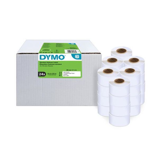 Lot de 24 Pack Eco d'étiquette d'adresse postale LabelWriter 28x89 mm