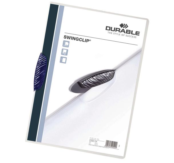 Lot de 25 Chemises à pince Swingclip - Cap: 30 feuilles - Bleu