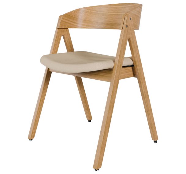 Lot de 2 Chaises de réunion Rina Chêne-Somcasa