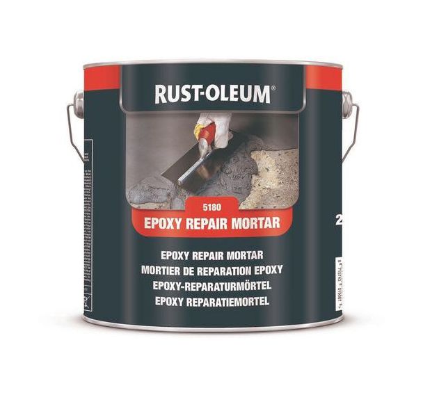 Lot de 2 Mortier de réparation Epoxy 2,5kg Gris Foncé