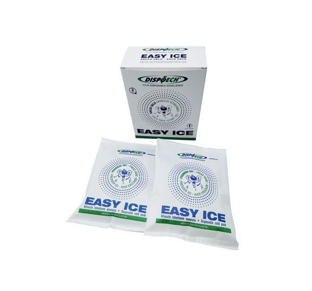 Lot de 2 Poche de froid instantanée usage unique 14x18cm - DISPOTECH