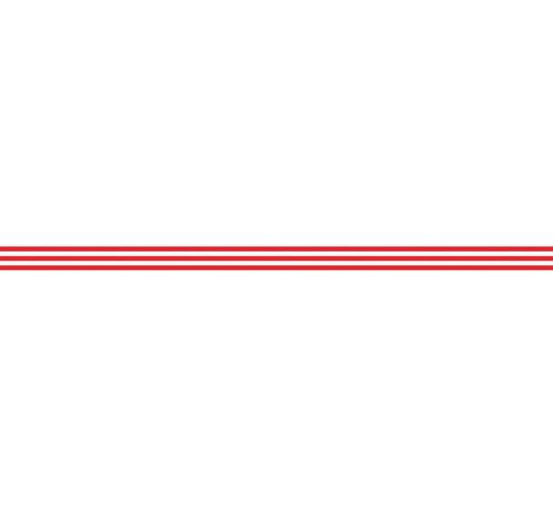 Lot de 2 Signalétique pour porte vitrée - lignes parallèles rouges