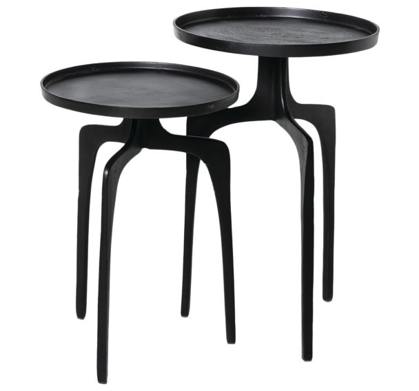 Lot de 2 Tables basses Bharat aluminium-Somcasa