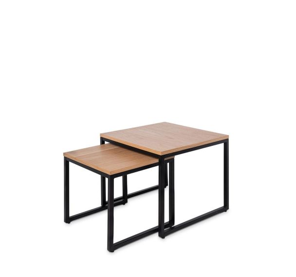 Lot de 2 Tables basses Piero chêne-Somcasa