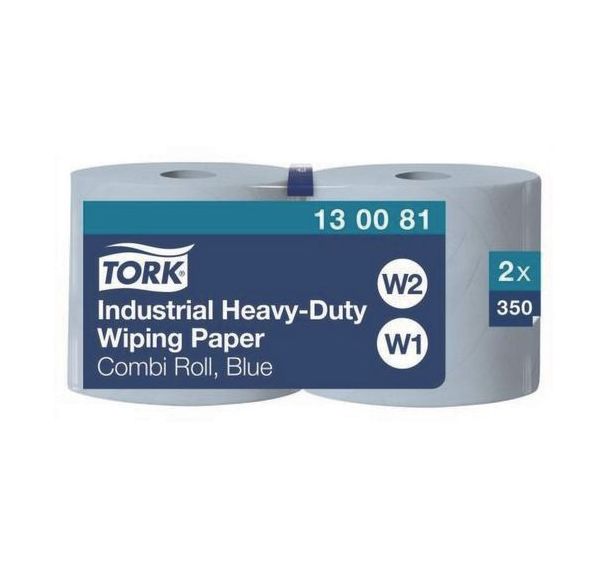 Lot de 2 bobines d'essuyage UR Tork 350 formats Bleu