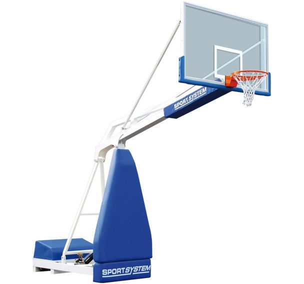 Panier basket mobile hauteur 3,05m déport variable FIBA - la paire