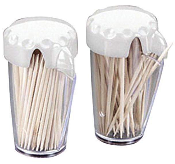 Lot de 2 cartouches de 100 cure dents en bois