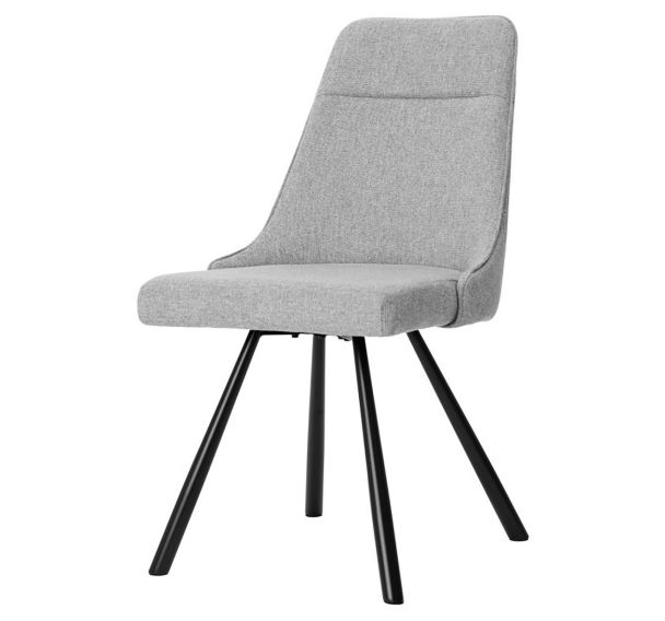 Lot de 2 chaises Danica gris clair