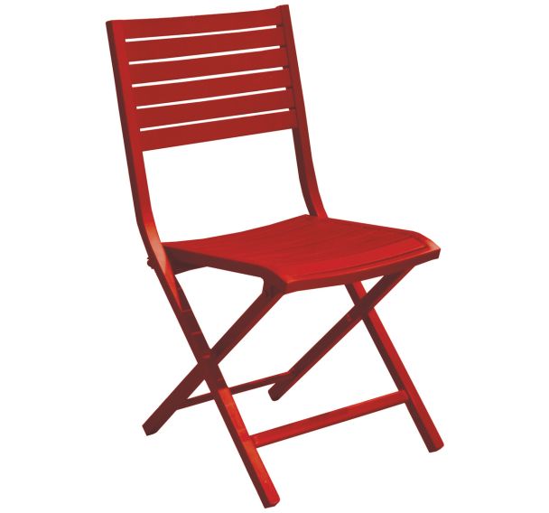 Lot de 2 chaises LUCCA alu - terracotta