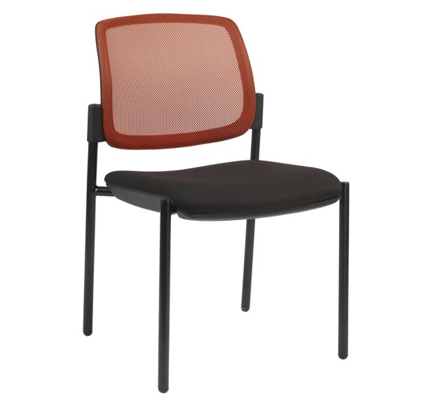 Lot 2 chaises visiteur Ritz dossier résille couleur - Manutan Expert