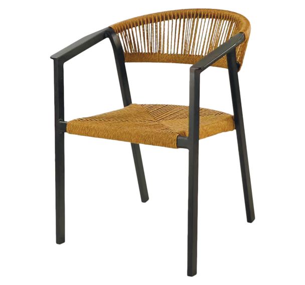 Lot 2 fauteuils GABRIEL rope/alu - Proloisirs