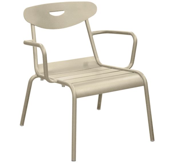 Lot 2 fauteuils lounges SMILEY alu - Proloisirs