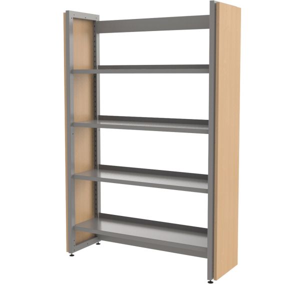 Lot 2 joues habillage en bois rayonnage Ellipse - Manutan Expert