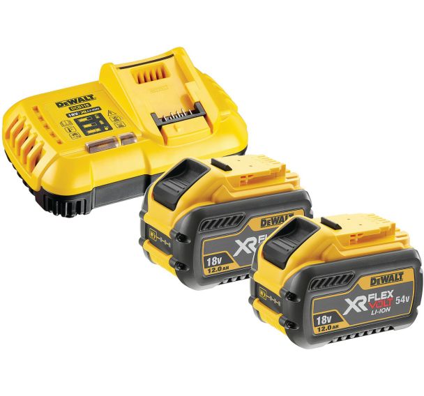 Lot de 2 packs 2 Batteries Xr Flexvolt 18V/54V 12Ah/4Ah Li-Ion