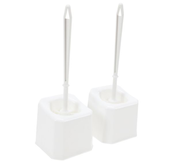 Lot de 2 porte-balayette pour WC