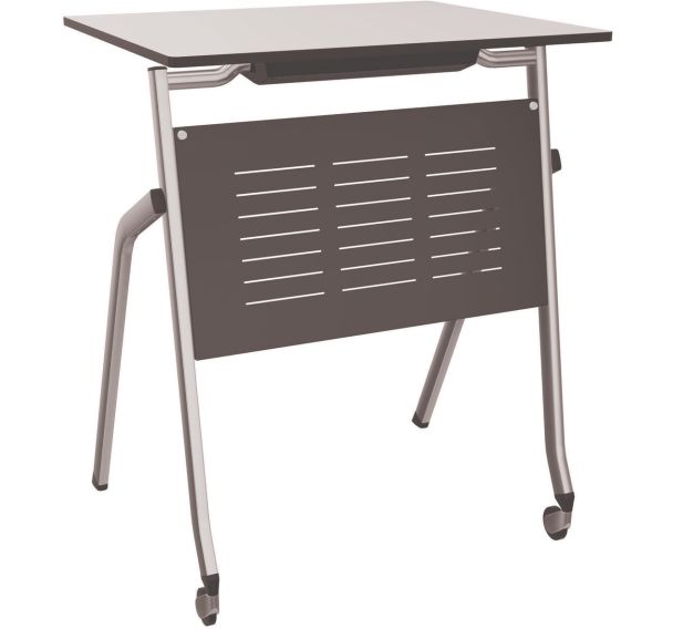 Lot de 2 tables pliantes 4 pieds empilables L60xP50xH75,5cm