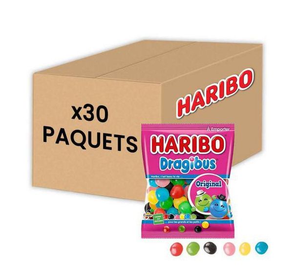 Lot de 30 Bonbons assortiment Happy Life - Haribo