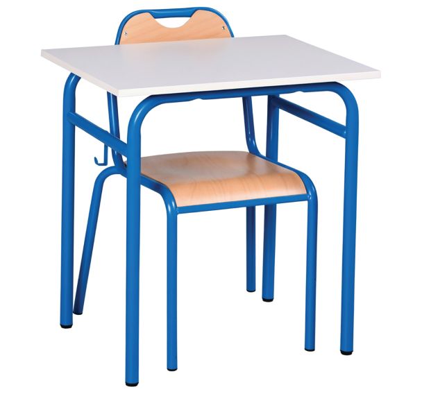 Lot 30 tables Romane + chaises Etude 4 pieds - Manutan Expert