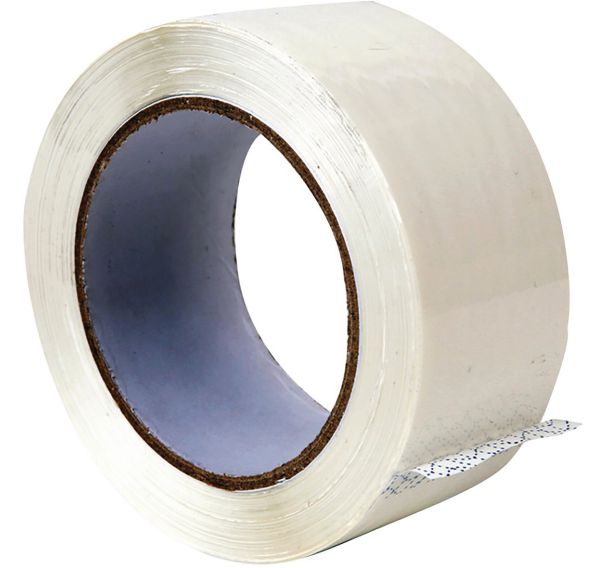 Lot de 36 Adhésif PP Acrylique Sans Bruit Blanc 48 mm x 100 m