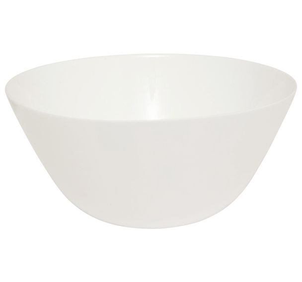 Lot de 3 saladiers Louise Ø24 cm en verre blanc
