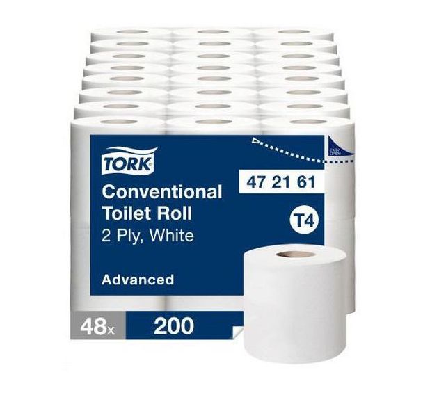 Lot de 48 Papier toilette 2 plis T4 Advanced - Tork