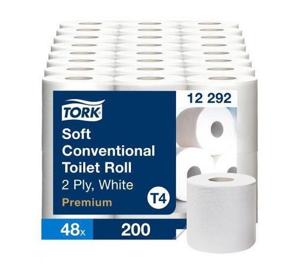 Lot de 48 Papier toilette 2 plis T4 Premium - Tork