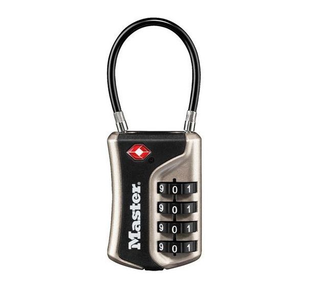 Lot de 4 Cadenas à combinaison avec câble flexible 4697EUR