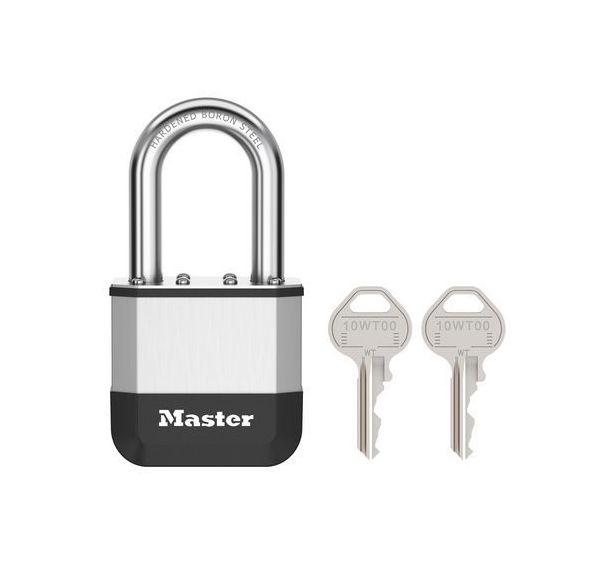 Lot de 4 Cadenas en acier laminé 52mm 2 clés - Anse 38mm - Elite