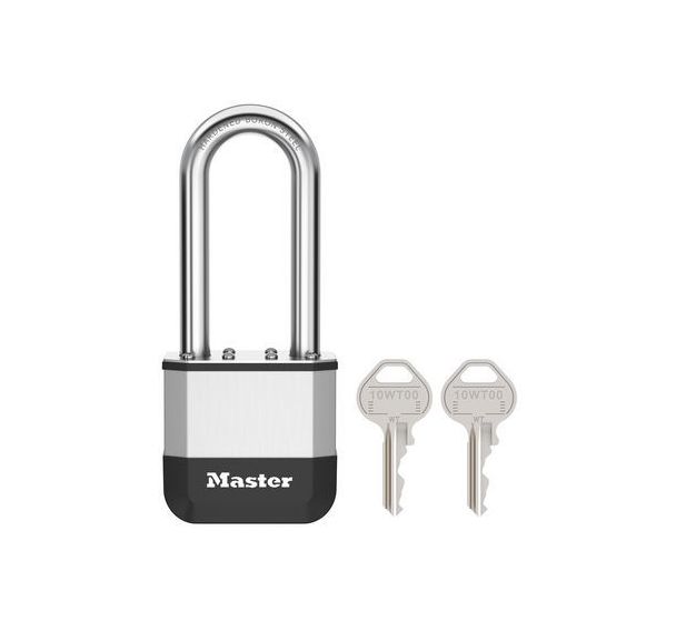 Lot de 4 Cadenas en acier laminé avec anse longue - Elite Master Lock