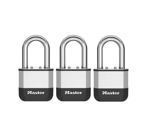 Lot de 4 Cadenas en acier laminé haute sécurité - Elite - Master Lock