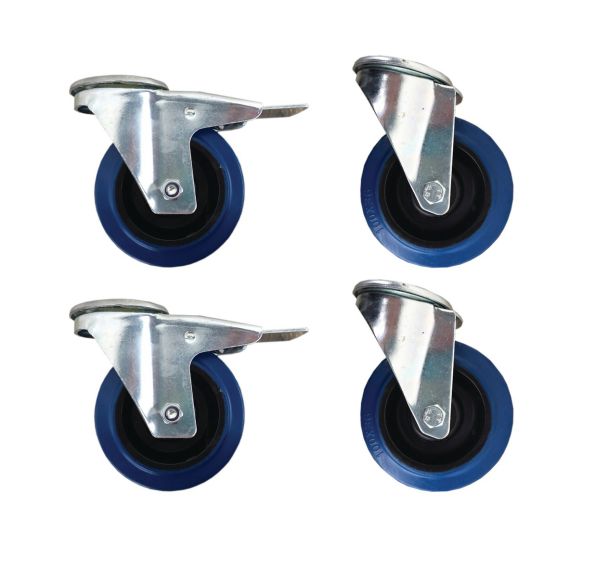 Lot de 4 Roues pour malle aluminium haute résistance- Lot de 4 - Viso