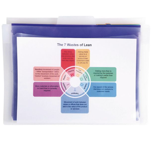Lot de 4 Trieur mural 6 compartiments Crystal - A4