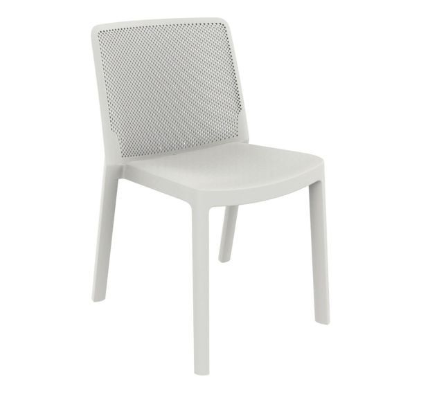 Lot de 4 chaises FRESH polypropylène - blanc