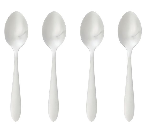 Lot de 4 cuillères à café NEVIS inox