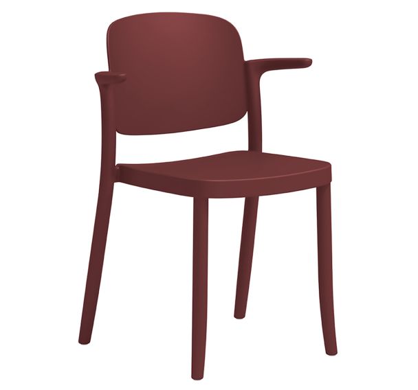 Lot 4 fauteuils en polypropylène Piazza