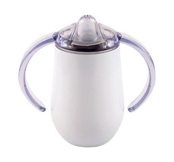 Lot 4 tasses à anses 30 cl inox bec fixe couvercle - Plastorex
