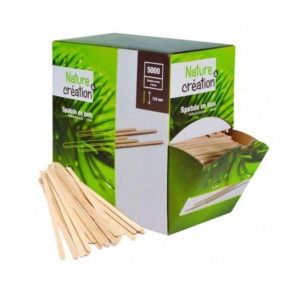 Lot de 5000 Spatule en bois - touillette 110 mm