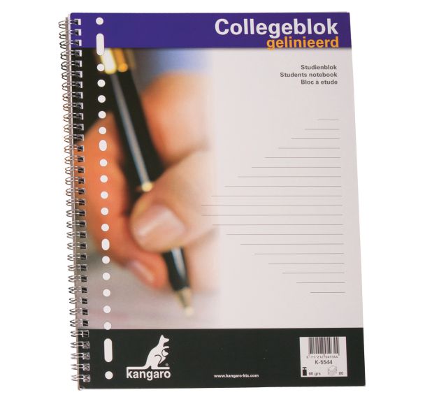 Lot de 5 Cahier Fastprint - Lignes - 80 pages - Spirale coté long