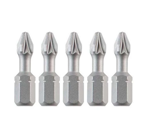 Lot de 5 Embout PZ3 - 25 mm