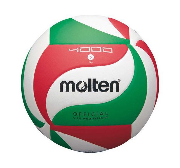 Lot de 5 ballons de volley Molten V5M4000 + sac de rangement
