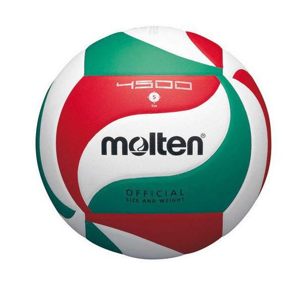 Lot de 5 ballons de volley Molten V5M4500 + sac de rangement