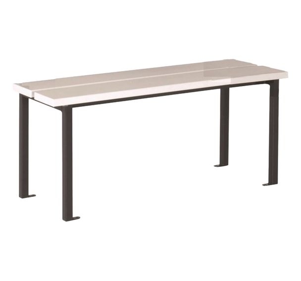 Lot 5 bancs vestiaire lattes PVC longueur 1 2 mètres
