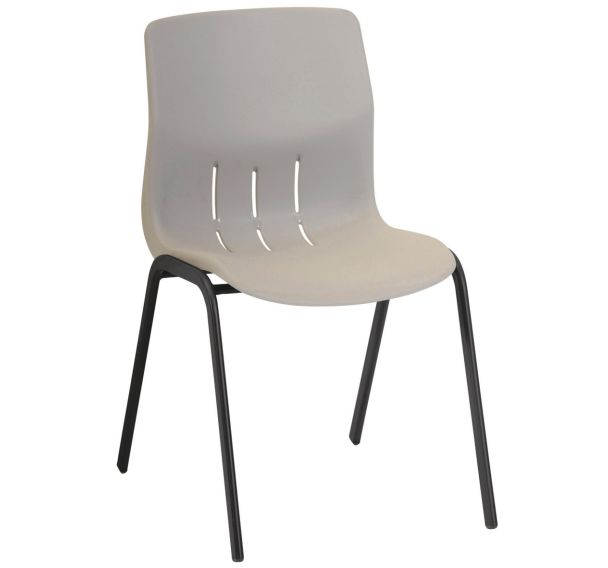 Lot 5 chaises coque Rio piètement coloris noir - Manutan Expert